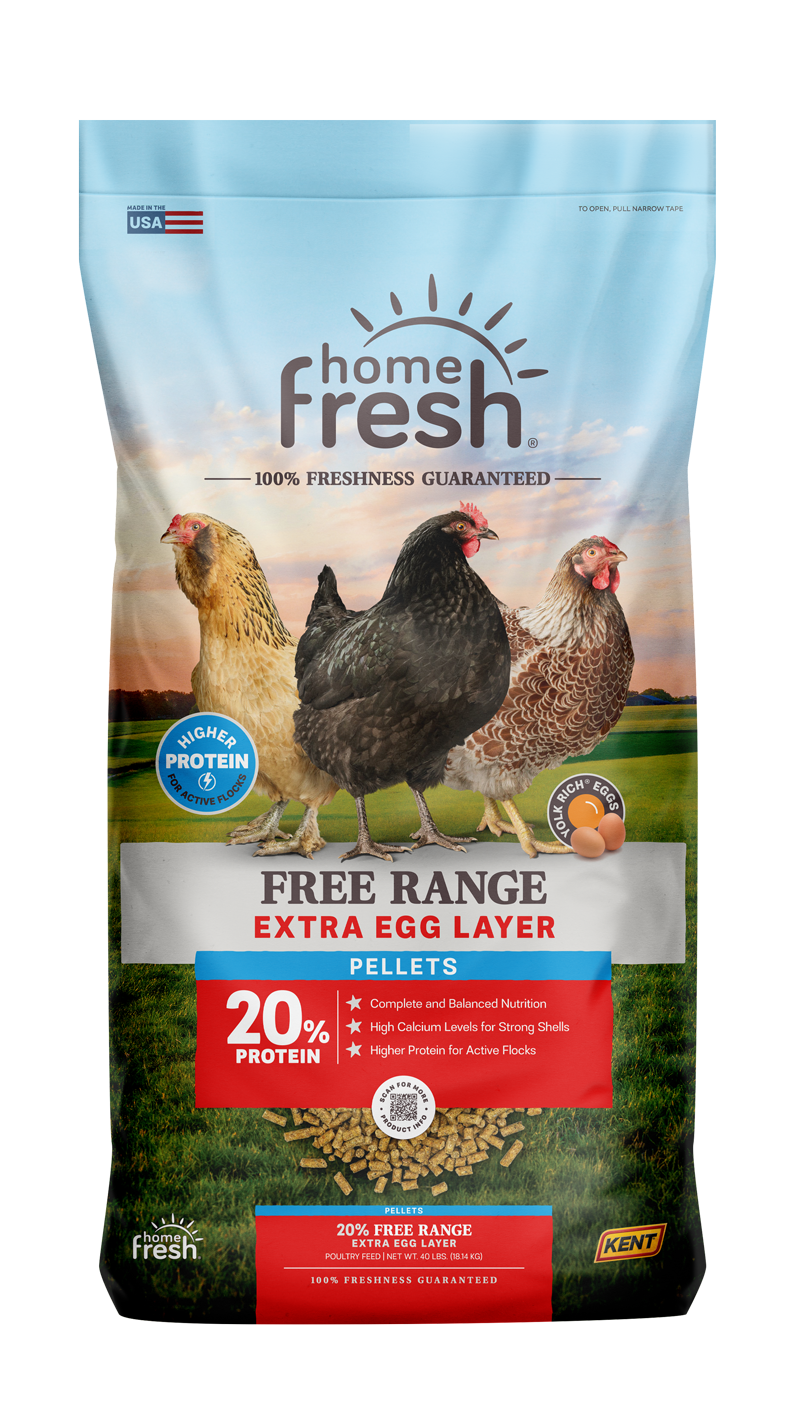 Home Fresh 50lb Extra Egg Layer Free Range Poultry Feed Crumbles