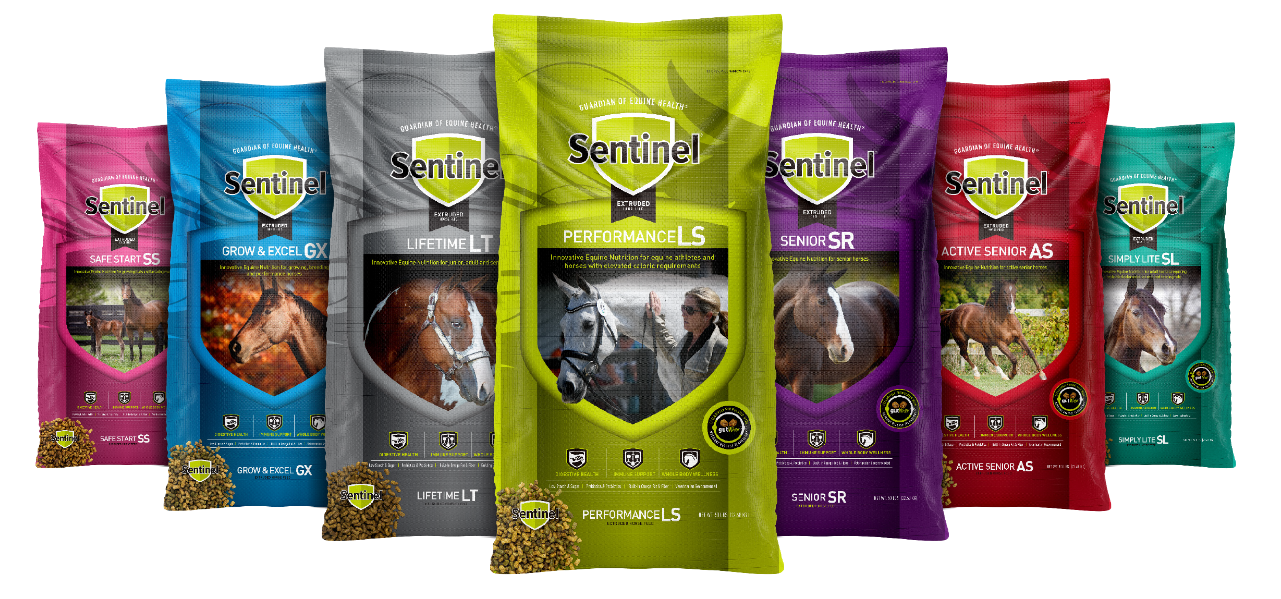 No-Brand_Sentinel_Extruded-Full-line-NARROW Sentinel Premium Horse Feed