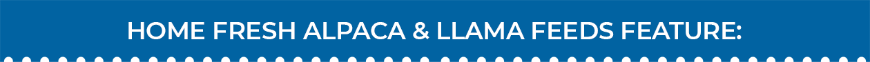 Blue Seal Home Fresh Alpaca & Llama Features